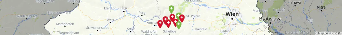 Map view for Pharmacy emergency services nearby Melk (Niederösterreich)
